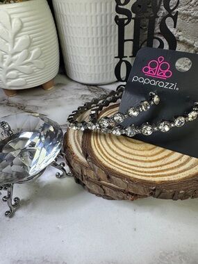 paparazzi Silver Crystal Earrings (3 sets available)